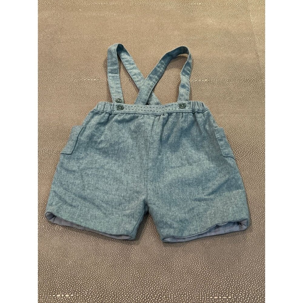 Marie Chantal Lined Overall Shorts. Impeccable Detail. 24M EUC